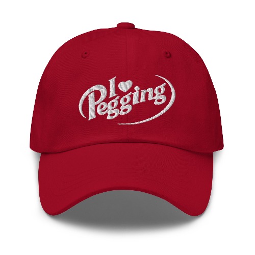 I <3 Pegging hat | Cranberry