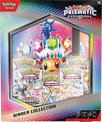 Pokémon TCG: Scarlet & Violet—Prismatic Evolutions Binder Collection (Binder with 378 Pockets & 5 Booster Packs)