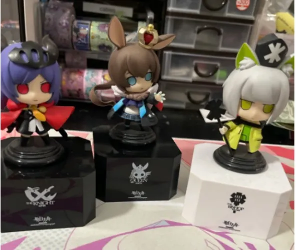 arknights deformed chess piece figure vol.1 amiya, kaltsit, chen 3 types set