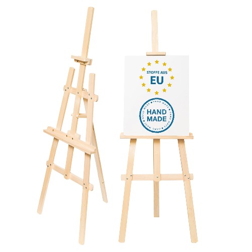 Schildersezel hout groot 180 cm - bruiloft canvas standaard in hoogte verstelbare veldezel houten voor kinderen en volwassenen beukenhout - 180 cm € 40,99