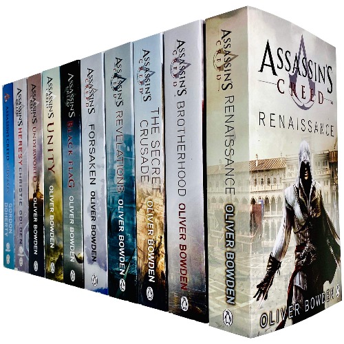 Assassin’s Creed Official 10 Books Collection Set (Books 1 - 10) (Renaissance, Brotherhood, Secret Crusade, Revelations, Unity, Underworld, Heresy, Odyssey & MORE!)