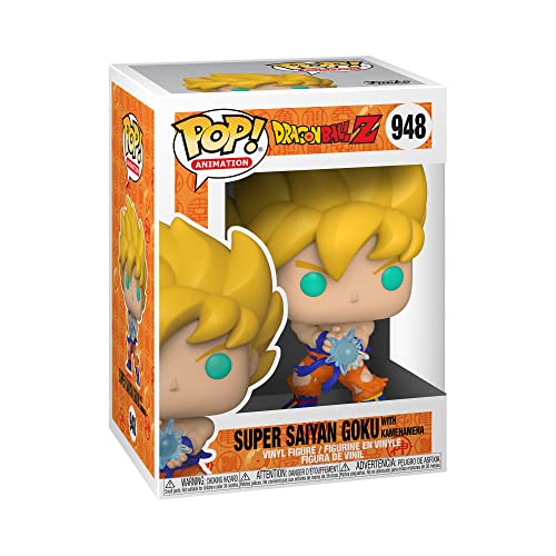 Funko POP Animation: Dragon Ball Z - SS Goku with Kamehameha Wave Multicolor, 3.75 inches - Funko
