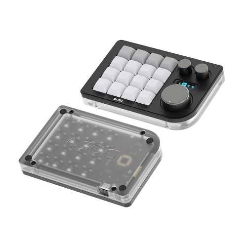 Megalodon Triple Knob Macro Pad | Dark Grey
