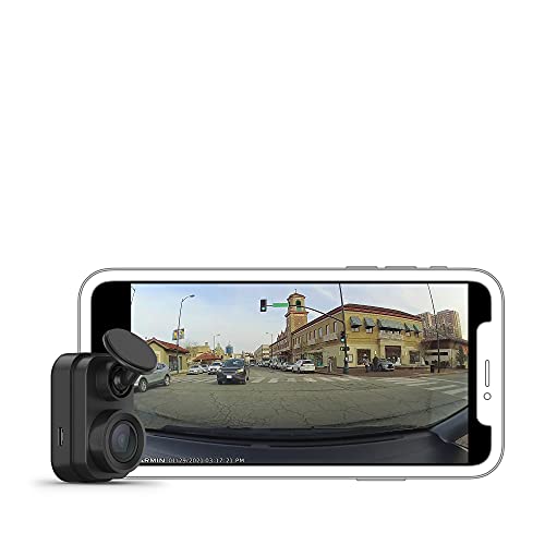 Garmin Dash Cam Mini 2, Tiny Size, 1080p and 140-degree FOV, Monitor Your Vehicle While Away w/ New Connected Features, Voice Control, Black - Dash Cam Mini 2 - Dash Cam