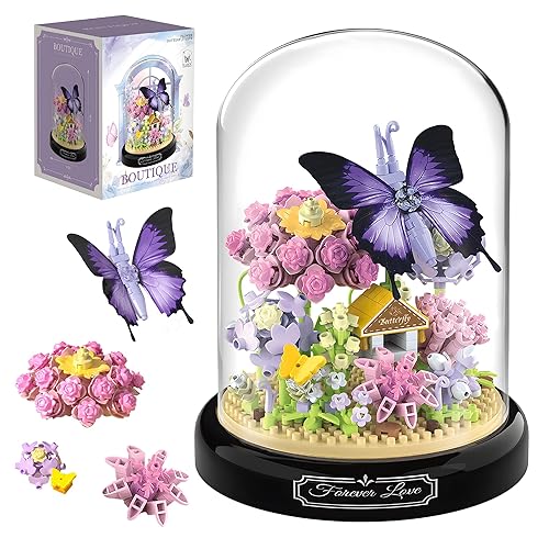 Butterfly Bouquet Building Block Set -582 PCS - Butterfly Flower