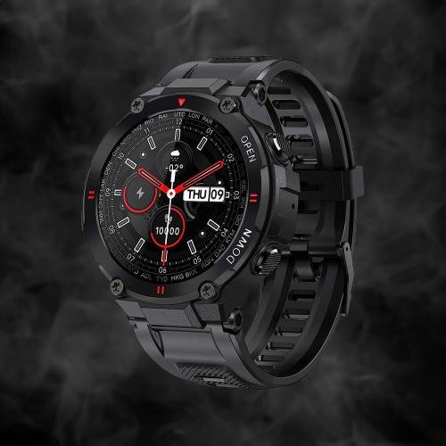 Luxium Crusader - Durable Smart Watch | Battle Black