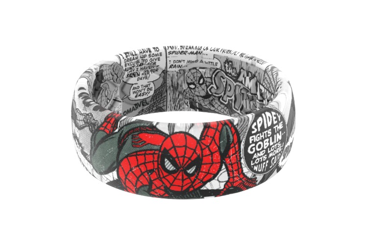 Spider-Man Black and White Comic Ring | 7