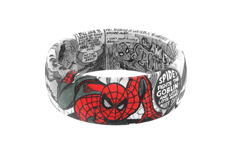 Spider-Man Black and White Comic Ring | 7
