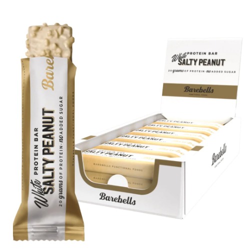 Barebells Protein Bars, Delicious Chocolate Protein Bars. White Salty Peanut