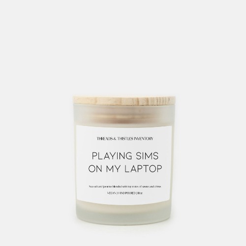 Playing Sims on my Laptop | 11oz Candle
