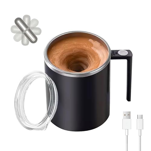 Electric Stirring Coffee thermos - Daik Black