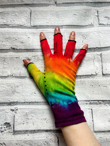 Rainbow Grip Dot Compression Gloves