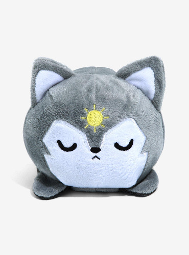 TeeTurtle Sun + Moon Reversible Mood 5 Inch Wolf Plush
