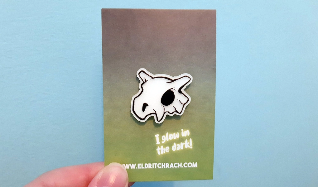 Cubone Glow in the Dark Pin