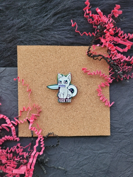 Cat "FU" - Soft Enamel Pin