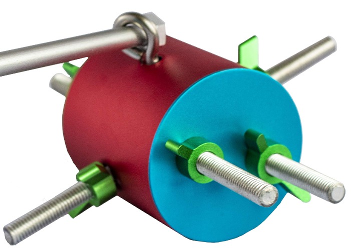 Busy Bird | Barrel Foraging Bird Toy with Non-Removable Wing Nuts - 100% Metal, Ultimate Brain Teaser and Mind Game for Medium to Extra Large Birds - 