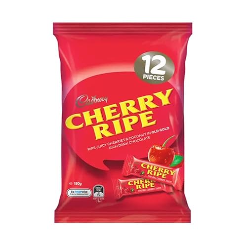 Cadbury Cherry Ripe Multipack - Cherry, Coconut, and Dark Chocolate - 12 Count (Pack of 1)