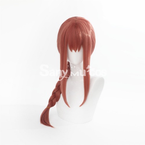 【In Stock】Manga Chainsaw Man Wig Makima Red Ponytail Long Cosplay Wig