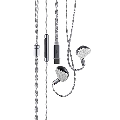 Moondrop May DSP Earphone USB-C DSP Dynamic+Planar Driver Hybird in-Ear Earbuds with Interchangeable Cable