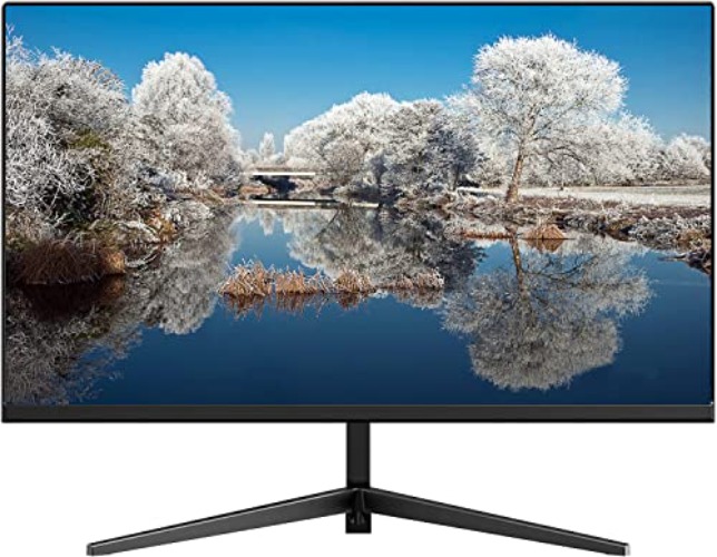 24 Inch FHD 1080P Thin LED Screen Monitor, Computer Monitor, 60Hz Refresh Rate with HDMI VGA and Audio, VESA Compatible, Eye Care, Use for Home & Office - 24 inch