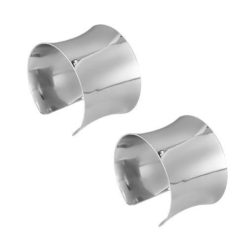 RINTOLER 16Pcs Gold Bangle Bracelets for Women - Multi Layer Stackable Textured Bracelets Boho Jewelrys Set. - K-Cuff Bangle- Silver