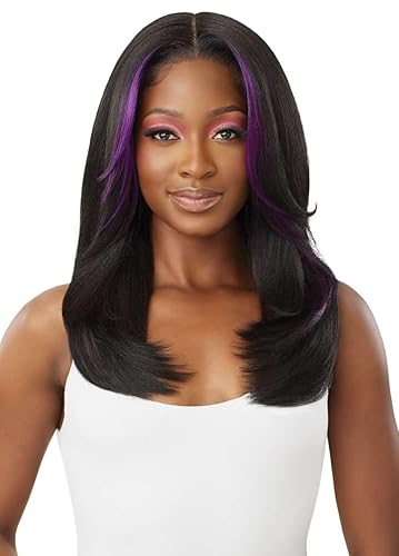 Outre Lace Front Wig - Perfect Hair Line 13X6 - Laysha (DRST PURPLE DREAM) - DRST PURPLE DREAM