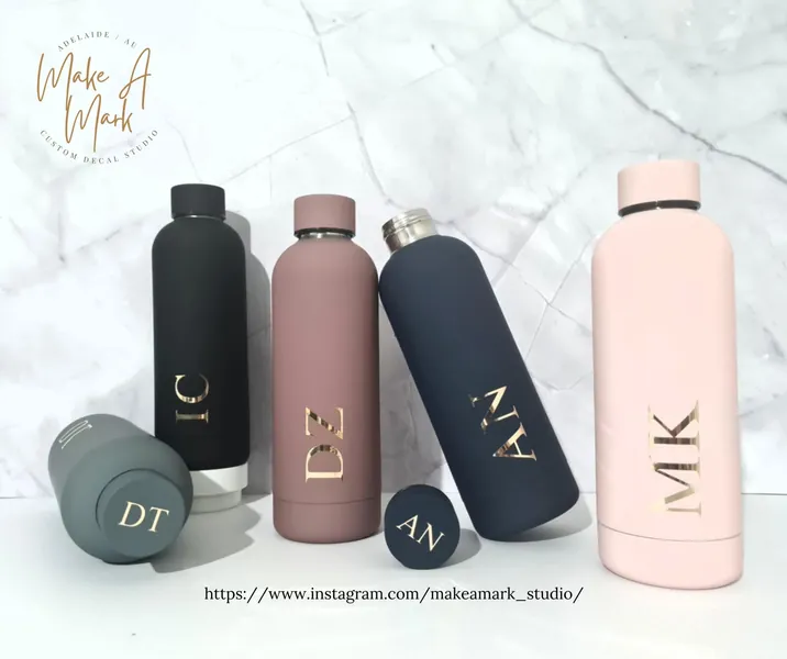 Personalised Water Bottle 500mL | Insulated Stainless Steel Bottle | Bridesmaid Gift | Personalised Gift | Personalised Bottle Water Bottle