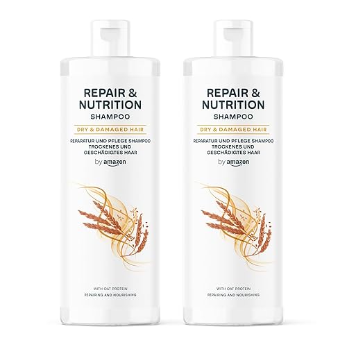 by Amazon Repair & Nutrition Shampoo, 2 x 400 ml - 400 ml (Pack of 2) - Repair & Nutrition