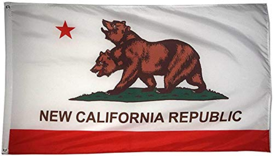 3x5 Ft New California Republic Polyester Flag with Brass Grommets