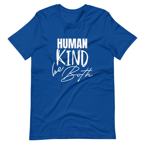 "Human Kind" Tee Shirt | True Royal / XL