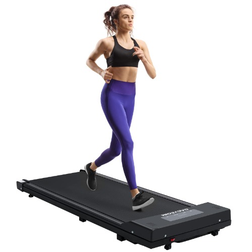 Under Desk Treadmill DAEYEGIM 2 in 1 Walking Pad Desk Treadmill, Powerful and Quiet Walking Jogging Running Treadmill with Remote Control, Portable, Slim, Compact and Installation-Free for Home/Office