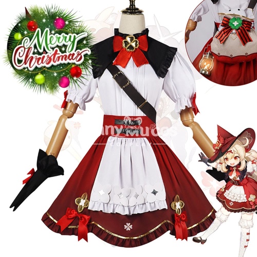 【In Stock】Game Genshin Impact Cosplay Blossoming Starlight Klee Cosplay Costume - Costume / M