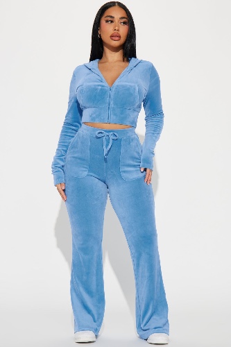 OG Lover Velour Pant Set - Blue