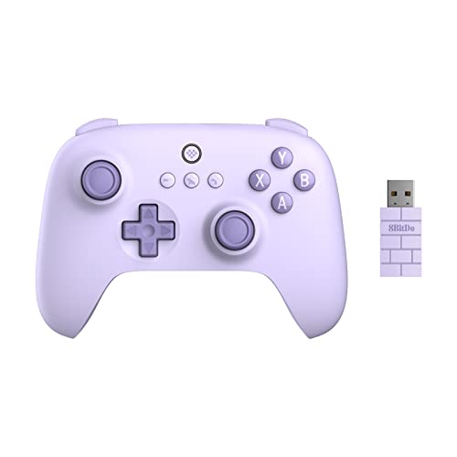 8Bitdo Ultimate C 2.4g Wireless Controller for Windows PC, Android, Steam Deck & Raspberry Pi (Lilac Purple) - Lilac Purple