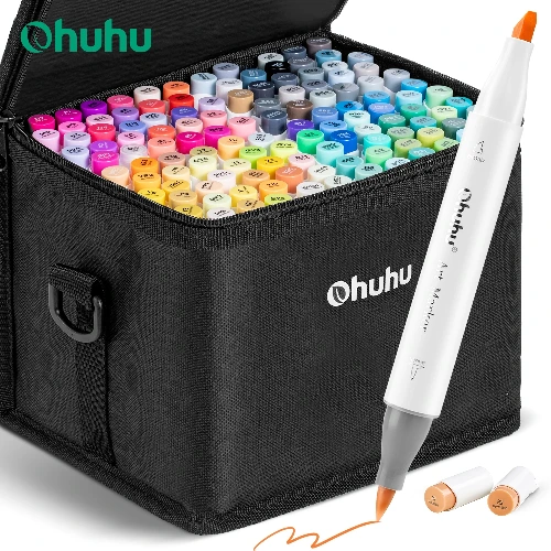 Ohuhu Honolulu, 120 colores, Brush and Chisel 120CLR