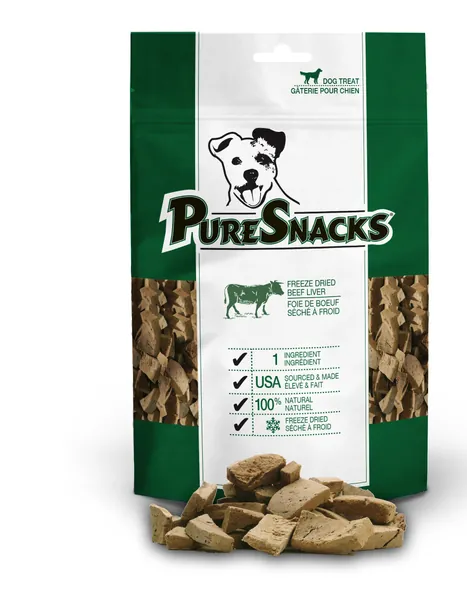 PureSnacks PureBites Beef Liver Value Size Dog Treats, 6.98-Ounce/198 Gram (2PS198BL5) - Beef Liver 198 g (Pack of 1)
