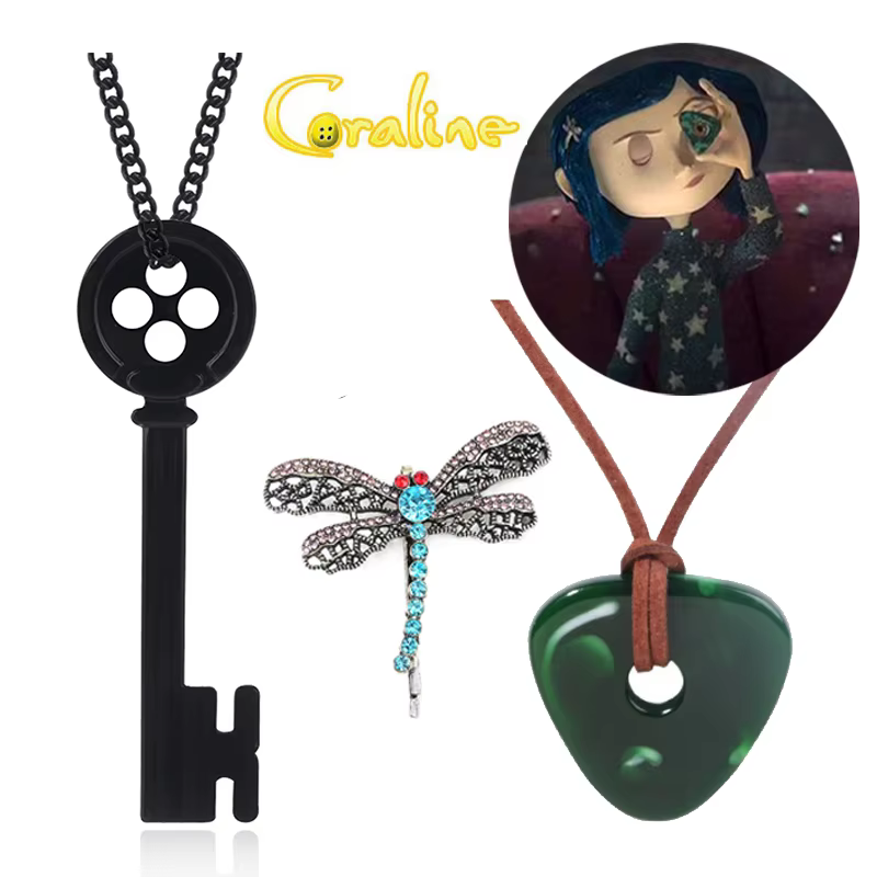 Coraline key neckless + spilla libellula