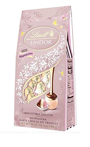 Lindt Lindor Neapolitan White Chocolate Truffles 19 Oz Pack, 19 Oz - White Chocolate 1.18 Pound (Pack of 1)