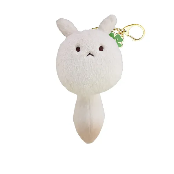 Luoshishi Genshin Impact Official keychain Dodoco Character Plush Metal Animation Game Figure Home/Bag/Key Pendant White - 