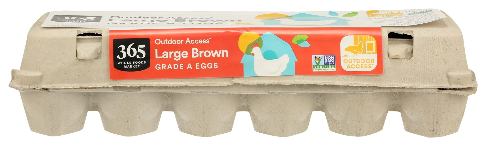 365 by Whole Foods Market, Eggs Brown Large Grade A, 12 Count