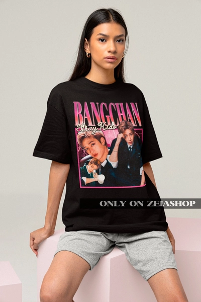 Stray Kids Bangchan Retro Classic T-shirt - Kpop Bootleg Shirt - Kpop Merch - Kpop Gift for her or him - Stray Kids Skz Tee
