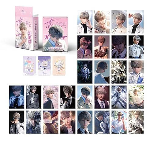 Love and deepspace Lian Yu Shen Kong Sylus Qin Che LOMO Cards Anime Game Card Cosplay 57x86mm Card Merch 50PCS (Xavier) - Xavier