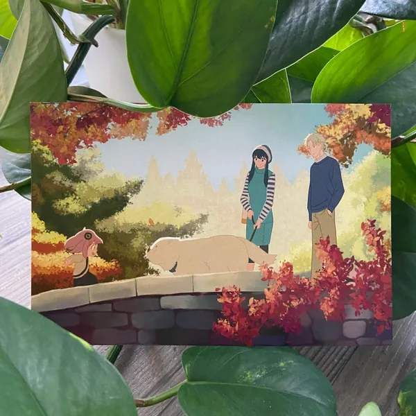 SxF Print Forger Family | Anime Fall Background Landscape