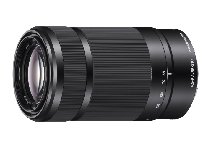Sony E 55-210mm F4.5-6.3 Lens for Sony E-Mount Cameras (Black) - Black