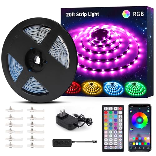 20ft RGB Smart LED Strip Lights Kit