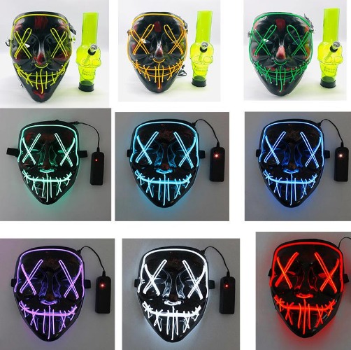 Colorful Gas Mask Bong w/ Acrylic Water Pipe