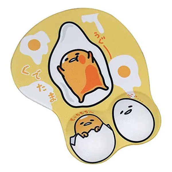 
                            Gudetama The Lazy Egg Ergonomic Mouse pad with Wrist Support - 3D Photo Gel Wrist Support Mouse Pad
                        