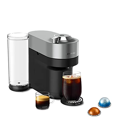 Nespresso Vertuo POP+ Deluxe Coffee and Espresso Machine by Breville, Titan - Machine Only