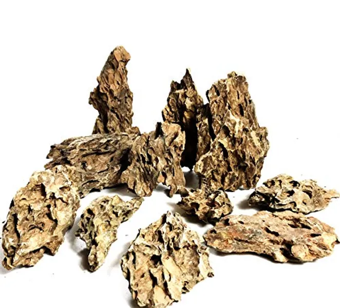 Voulosimi Dragon Stone Rock Aquariums Decoration Aquascaping Stone (Mixed Sizes) 18 lb