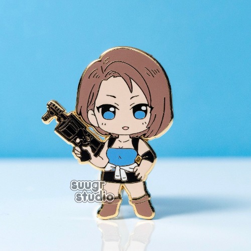 BACKORDER - RE Jill Hard Enamel Pin - [A Grade] / Locking Clasp